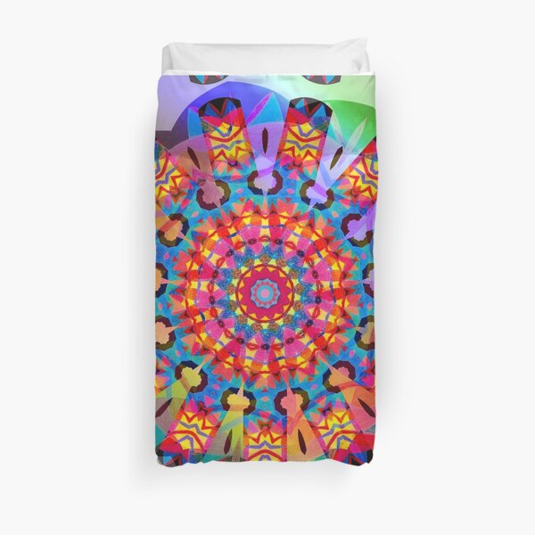 Colors and Blooms Duvet Cover