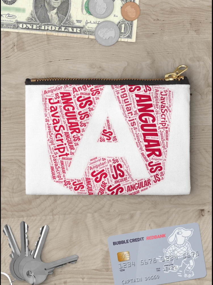 Thumbnail 3 of 4, Zipper Pouch, Angular JS JavaScript Developer designed and sold by vladocar.