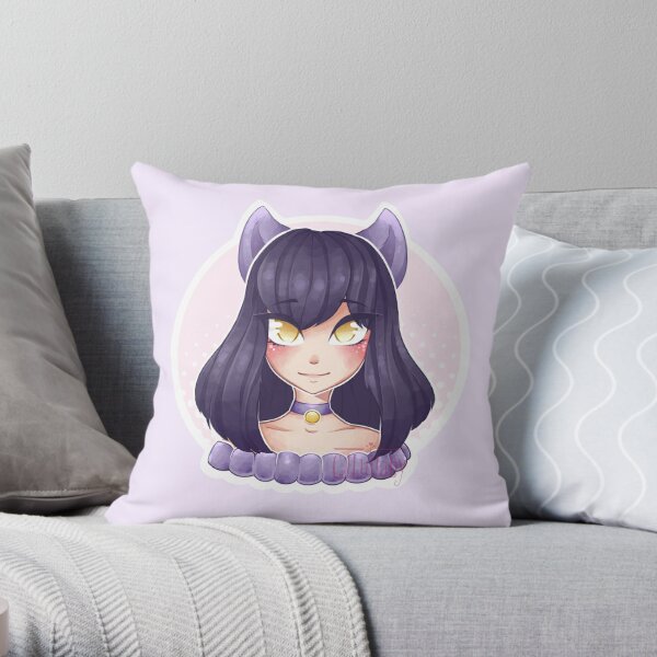 Anime Girls Pillows Cushions Redbubble - purple universe violet guardia roblox