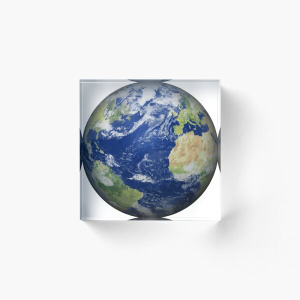 #map #sphere #environment #cartography #atmosphere #hemisphere #pollution #longitude #space #colorimage #planetspace #astronomy #360degreeview #wide #continentgeographicarea #physicalgeography Acrylic Block