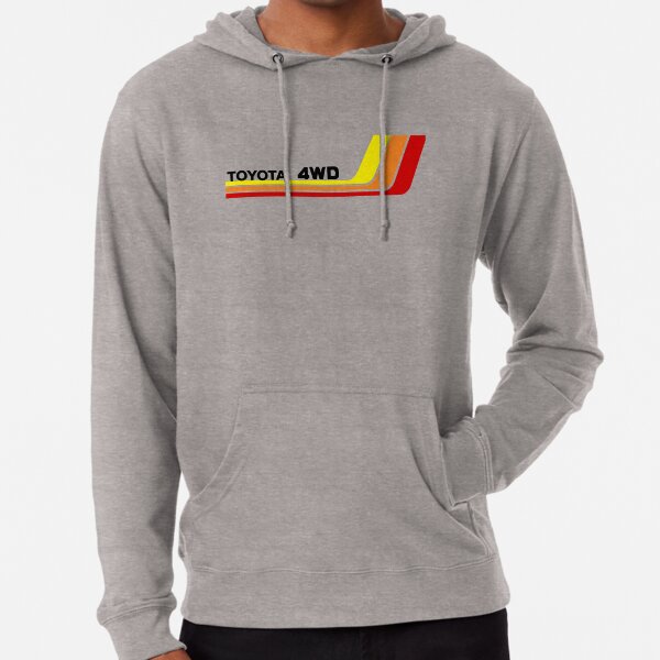 Vintage Racing Stripes Toyota 4WD Lightweight Hoodie