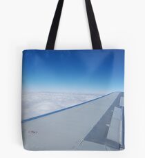 above the clouds Tote Bag