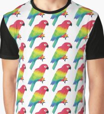 Painted parrots pattern Graphic T-Shirt