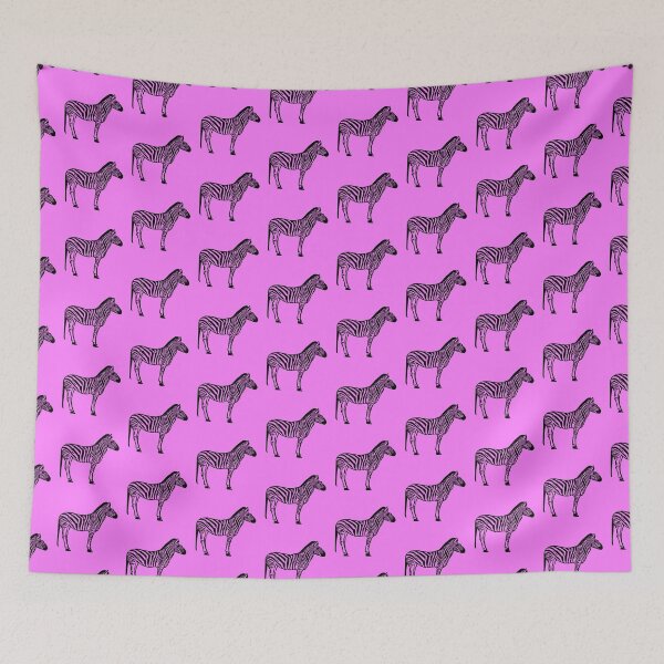 Artikelvorschau, Rosa Zebras-Muster entworfen und verkauft von LittleBettyMakes.