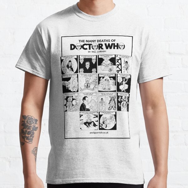 The Many Deaths of Doctor Who Classic T-Shirt