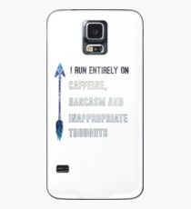 I run entirely on caffeine, sarcasm and inappropriate thoughts Case/Skin for Samsung Galaxy