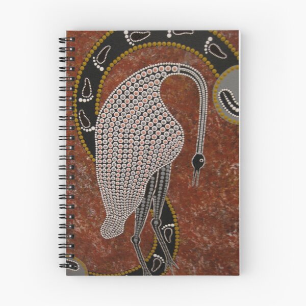 Item preview, murrugu (Crane) by Australian Aboriginal artist R Smith designed and sold by aboriginalart.