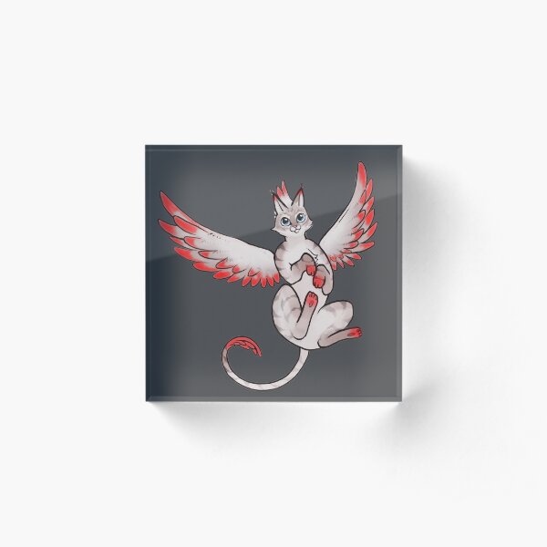 Aurora - Phoenix Cat Acrylic Block