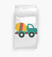 Cement Truck Duvet Cover