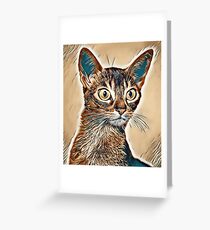 Abyssinian Cat Greeting Card