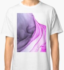 Beautiful Flowing Feminine Modern Abstract Painting Print Classic T-Shirt