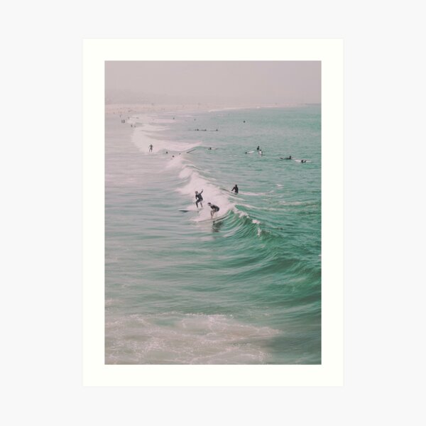 Venice Beach California Surfing Art Print