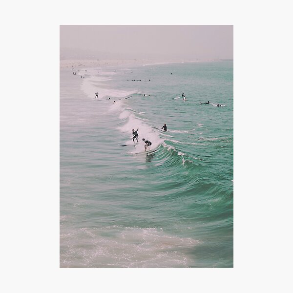 Venice Beach California Surfing Photographic Print
