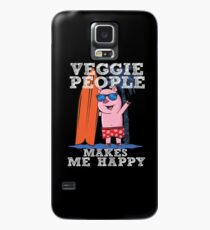Funda/vinilo para Samsung Galaxy Veggie People Funny Tshirt Pig Surfer