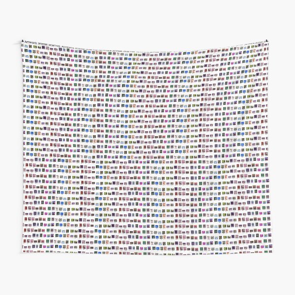 Montage of Surrealpete Artworks Tapestry