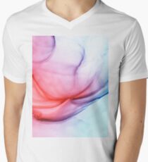 Sunburst Beautiful Colorful Watercolor Painting Men's V-Neck T-Shirt