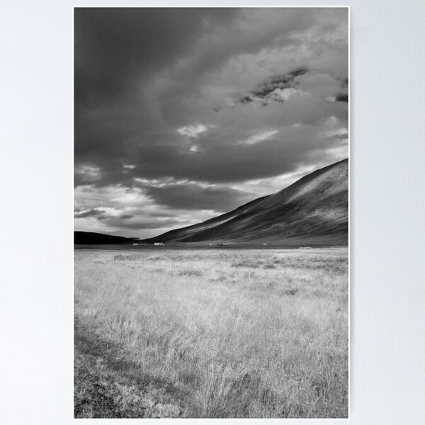 Item preview, Dark Clouds Looming, between Akureyri and Go∂afoss in Black & White designed and sold by hinomaru.