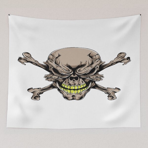 Item preview, brown skull bones designed and sold by leen12 Art Designs Prints.