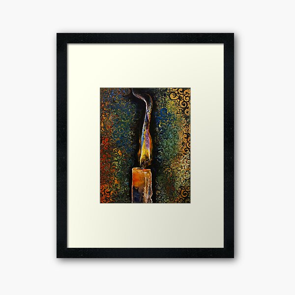 Candle Flame Framed Art Print
