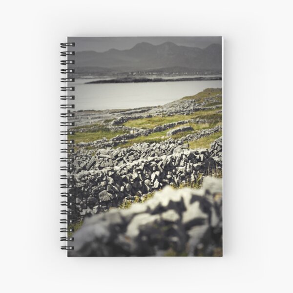 Aran walls, Inishmore, Ireland Spiral Notebook