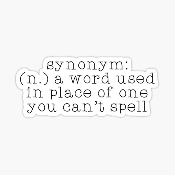 Item preview, synonym designed and sold by agrlandherfeels.