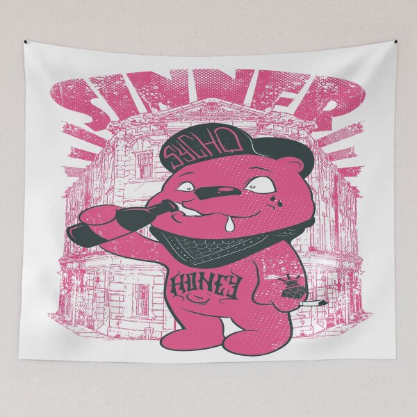 Item preview, Psycho Honey Bear designed and sold by leen12 Art Designs Prints.