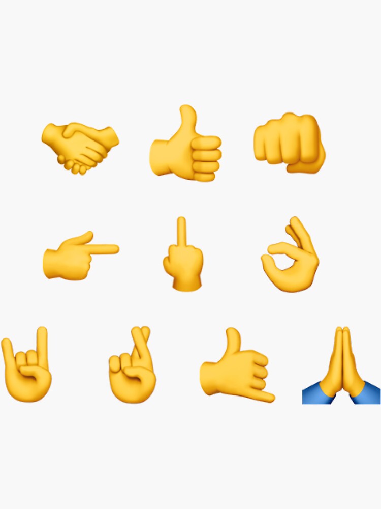 "Hand Sticker Pack" Sticker for Sale by alwaysnicole Redbubble