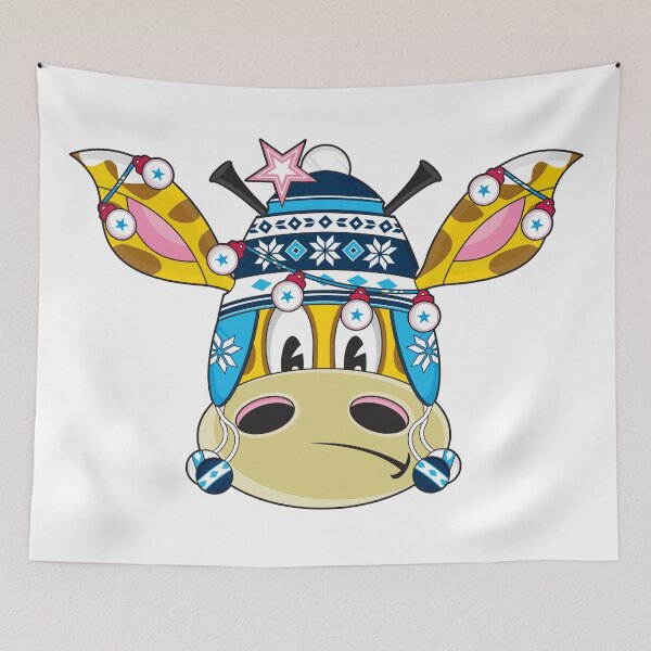 Item preview, Cute Cartoon Bobble Hat Giraffe designed and sold by MurphyCreative.