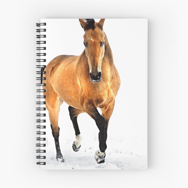 Item preview, golden horse in snow designed and sold by Dan Shalloe.