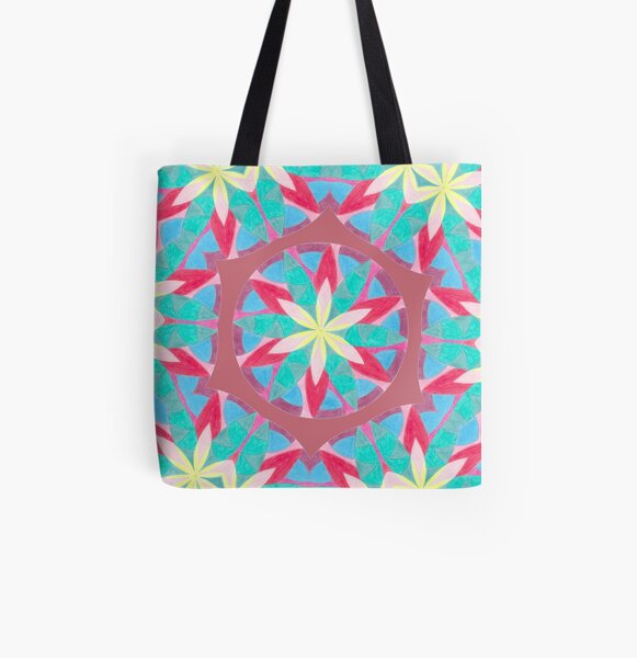 Malachite Winter Vacation Fall Into Winter Collection from Green Bee Mee All Over Print Tote Bag
