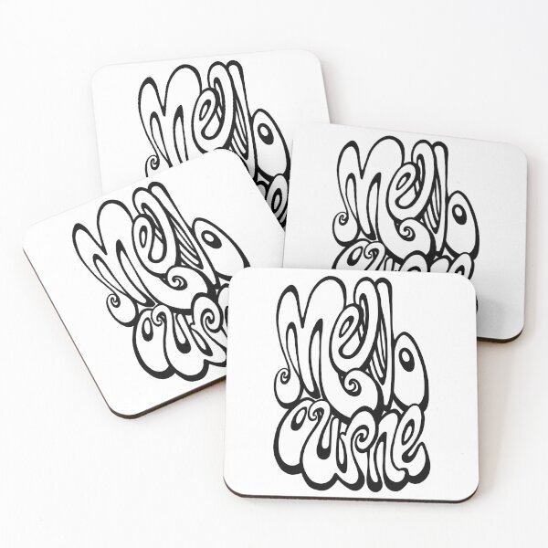 Item preview, Melbourne lettering - white and black designed and sold by bignose1977.