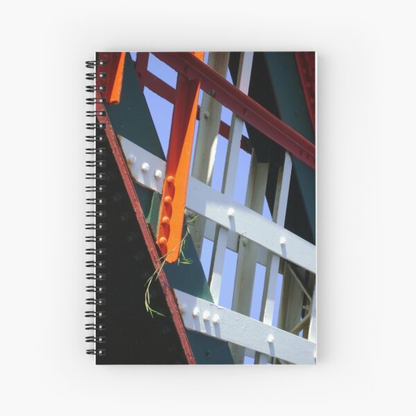 amid steel (plant and bridge-girders) Spiral Notebook