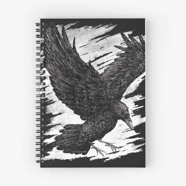 Item preview, Raven in Flight No 2 designed and sold by zingbrain.