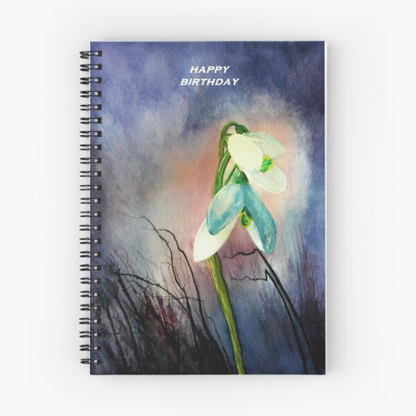Item preview, HAPPY BIRTHDAY SNOWDROPS designed and sold by ANNETTE HAGGER.