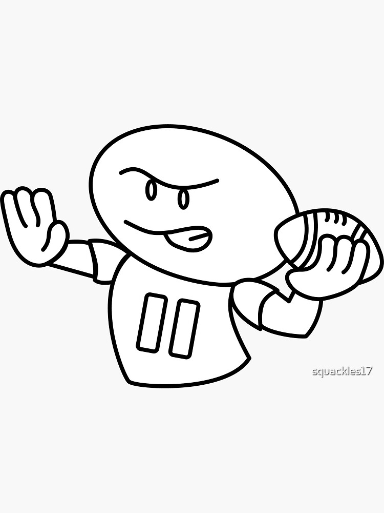 "Melonheads Backyard Football logo" Sticker by squackles17 Redbubble