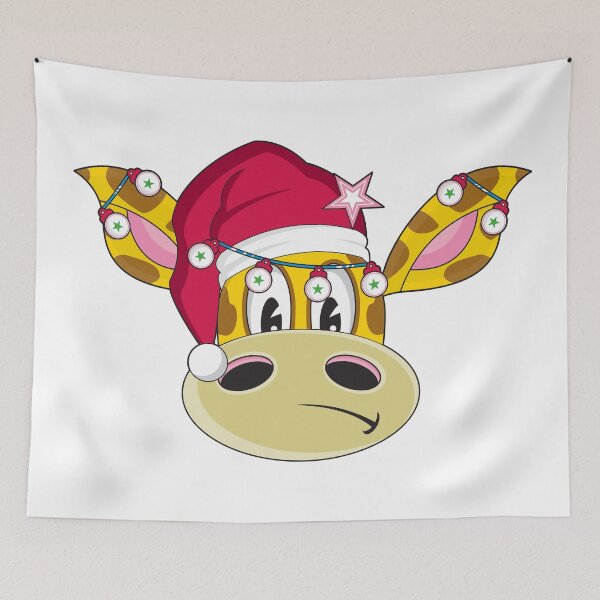Item preview, Cute Cartoon Santa Claus Giraffe designed and sold by MurphyCreative.