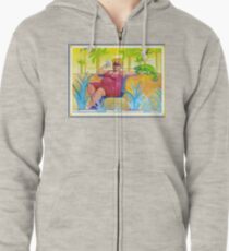 chameleon surreal Zipped Hoodie