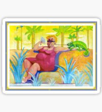 chameleon surreal Sticker