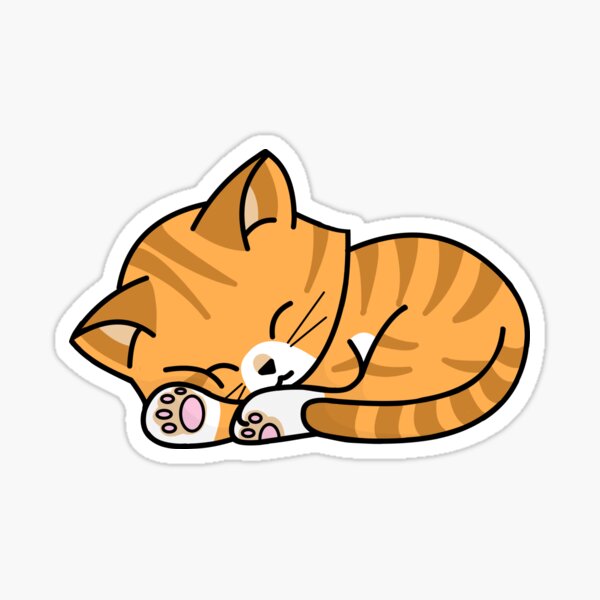 orange tabby cat face cartoon