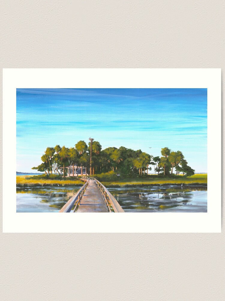 Pair-o-dice Island  Beaufort SC USA Art Print for Sale by Matthew  Campbell