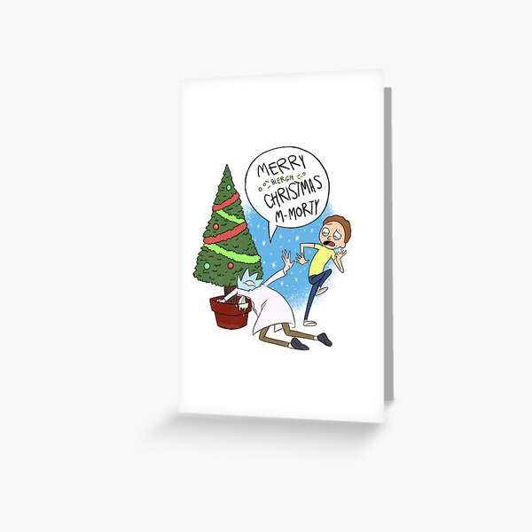 Rick and Morty Christmas Greeting Card