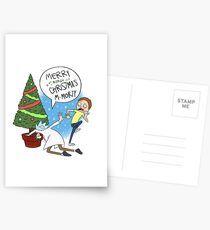 Rick and Morty Christmas Postcards