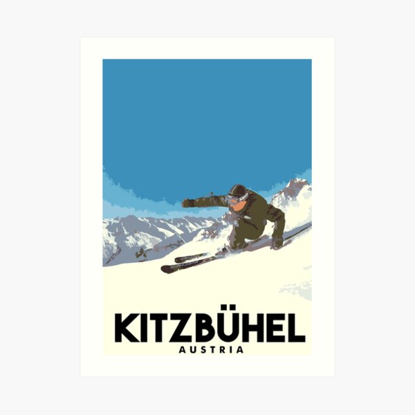 Ski Kitzbühel Austria Art Print