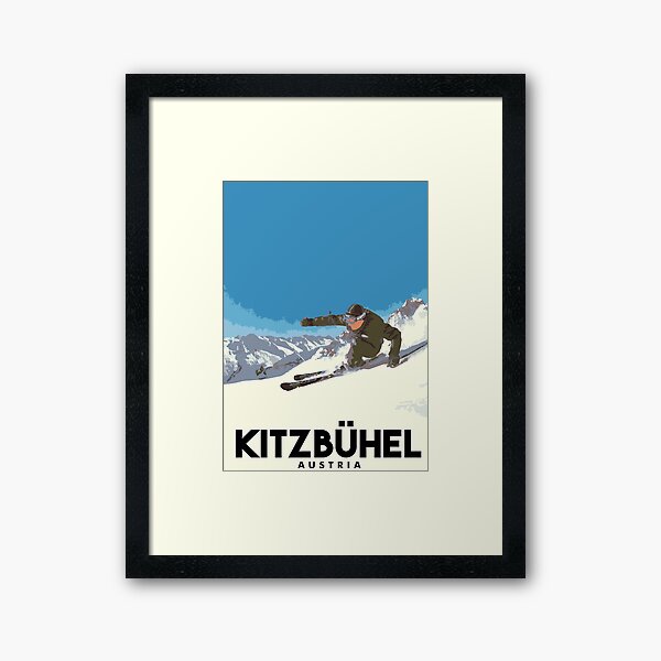 Ski Kitzbühel Austria Framed Art Print
