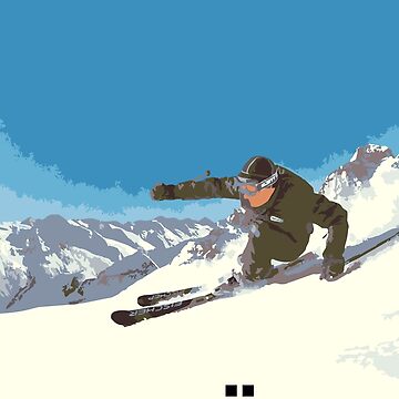 Artwork thumbnail, Ski Kitzbühel Austria by inkDrop