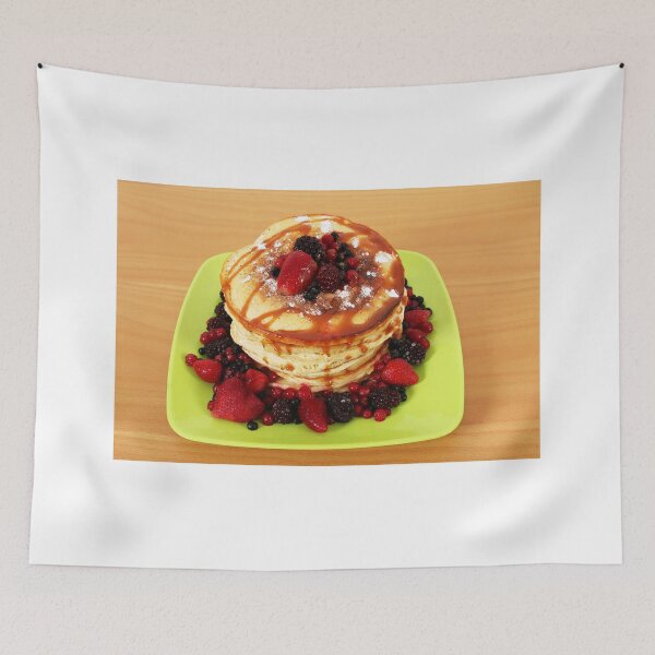 Item preview, pancakes with fruit on table designed and sold by goceris.