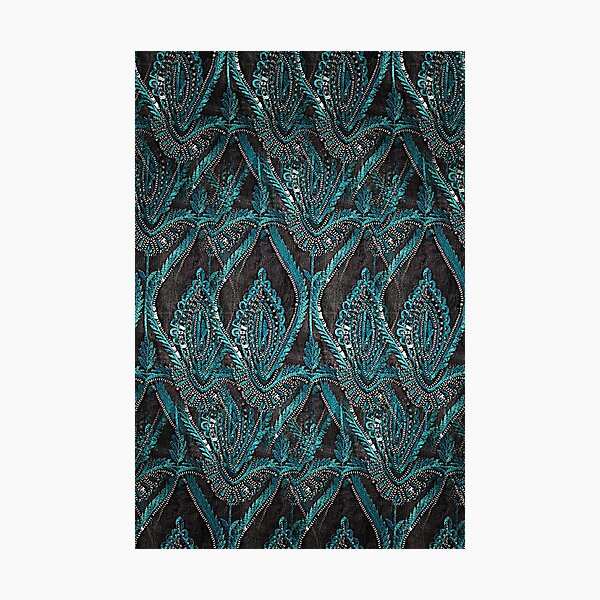 aBlack and turquise pattern Photographic Print