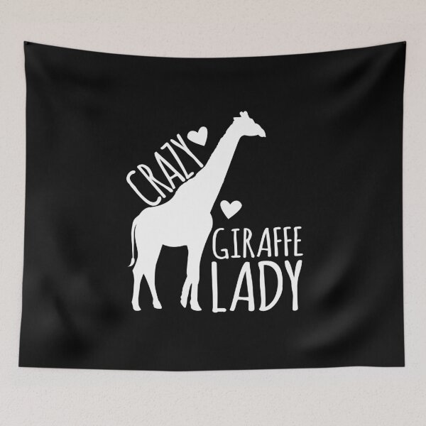 Item preview, Crazy Giraffe lady in white  designed and sold by jazzydevil.