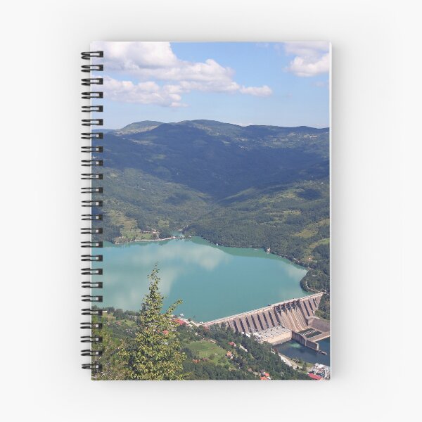 Item preview, hydroelectric power plant on river landscape summer season designed and sold by goceris.