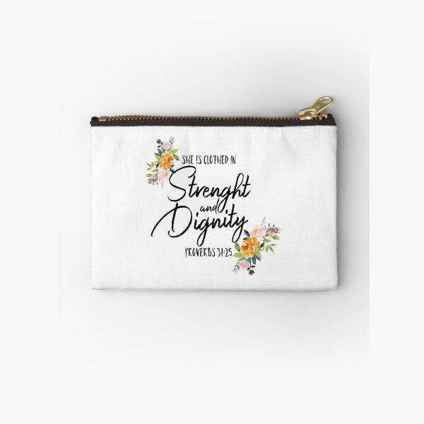 Item preview, She is clothed in strength and dignity. Proverbs 31:25 designed and sold by harpleydesigns.
